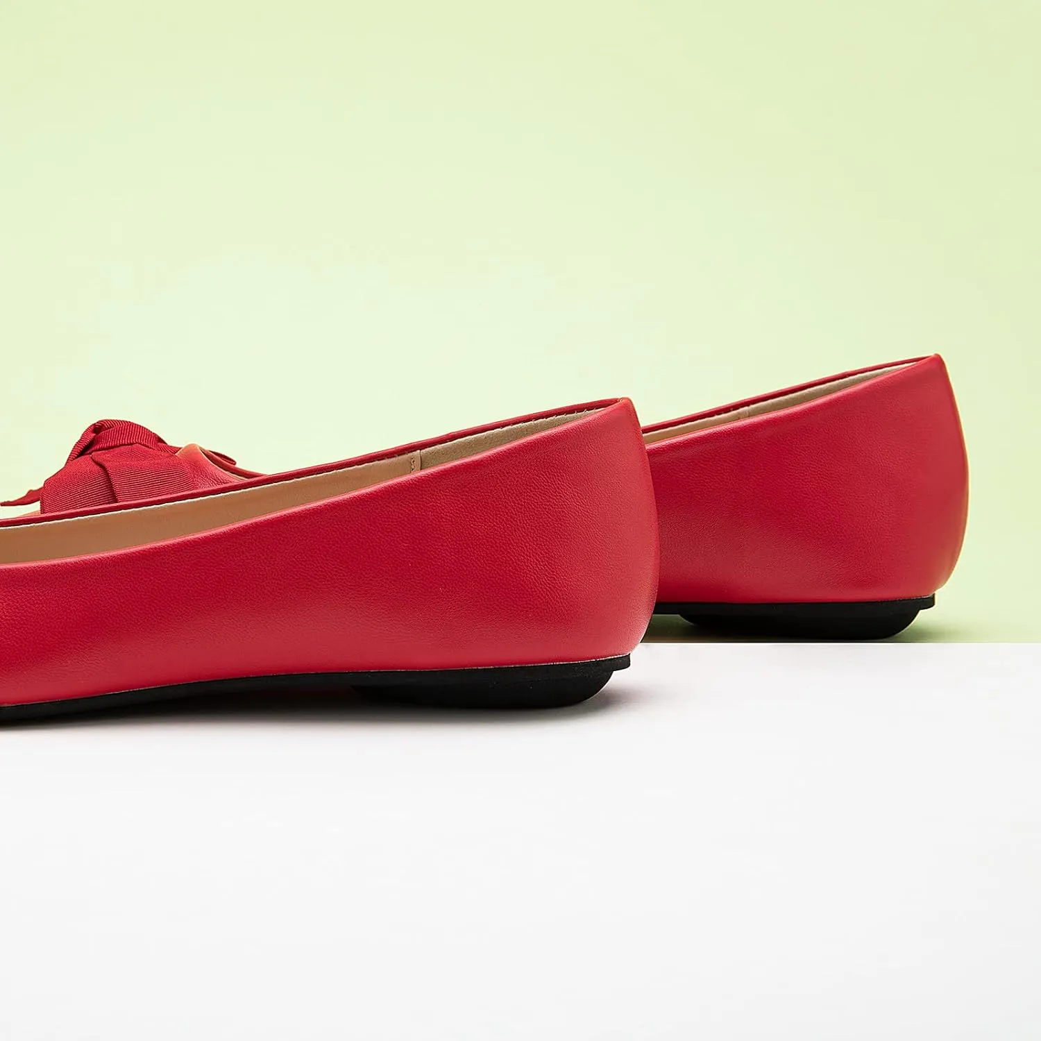 C.Paravano Pointy Bow Flats Women's Flats Comfortable Stylish Slip-On Shoes for Casual and Office
