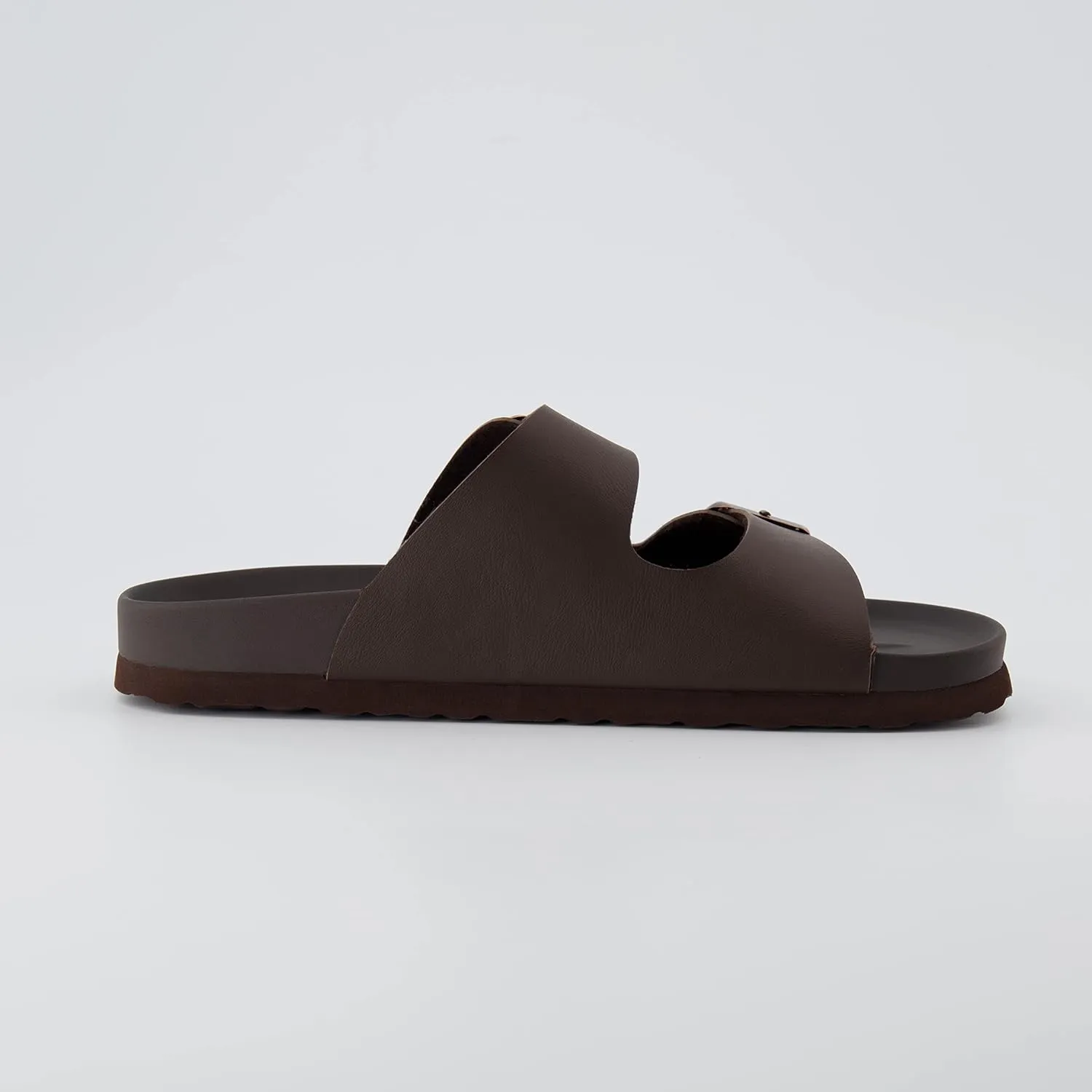 CUSHIONAIRE Lindy Water-Resistant Womens Sandals with Adjustable Double Buckle Straps-Lightweight Soft Footbed Slides for Women