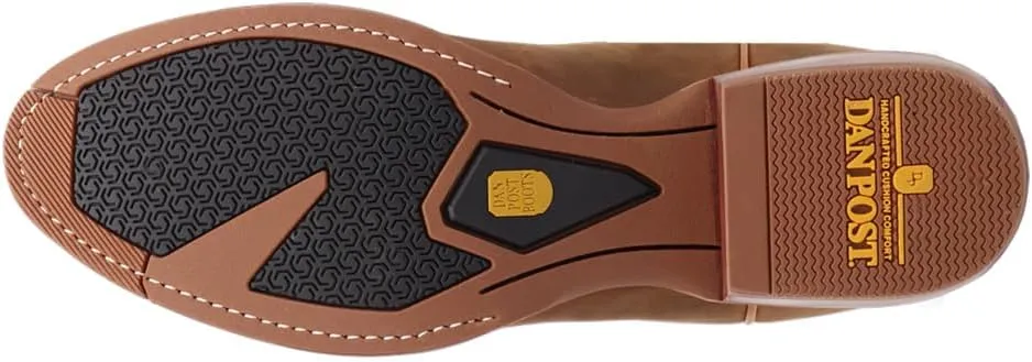 Dan Post Boots Mens Neeley Embroidered Round Toe Pull On Casual Boots Mid Calf - Brown
