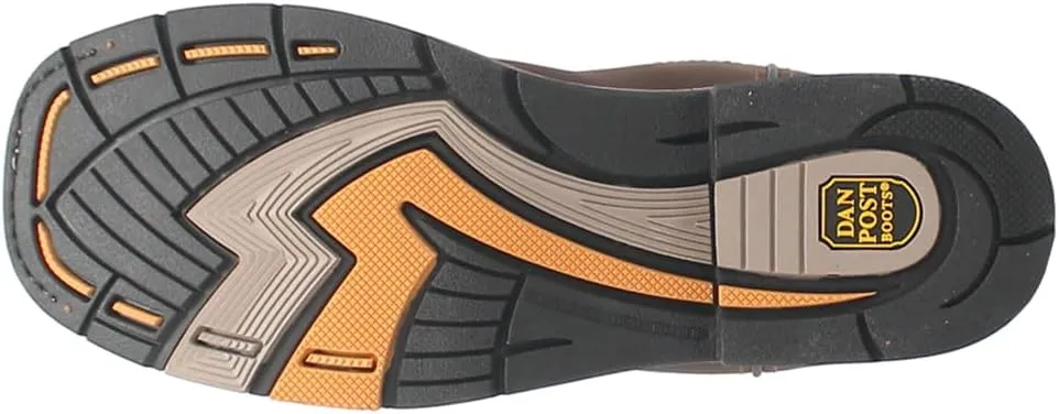 Dan Post Mens Kirk 11 Inch Waterproof Soft Toe Work/Duty - Brown