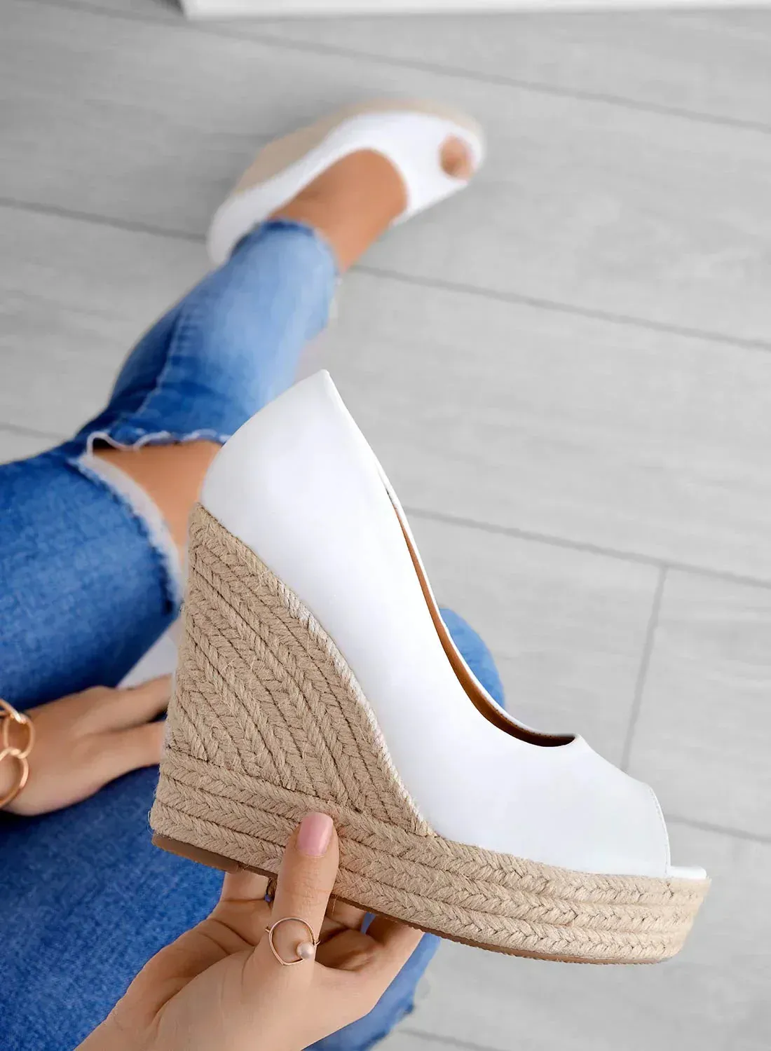 Delfina® | Suede wedge espadrilles