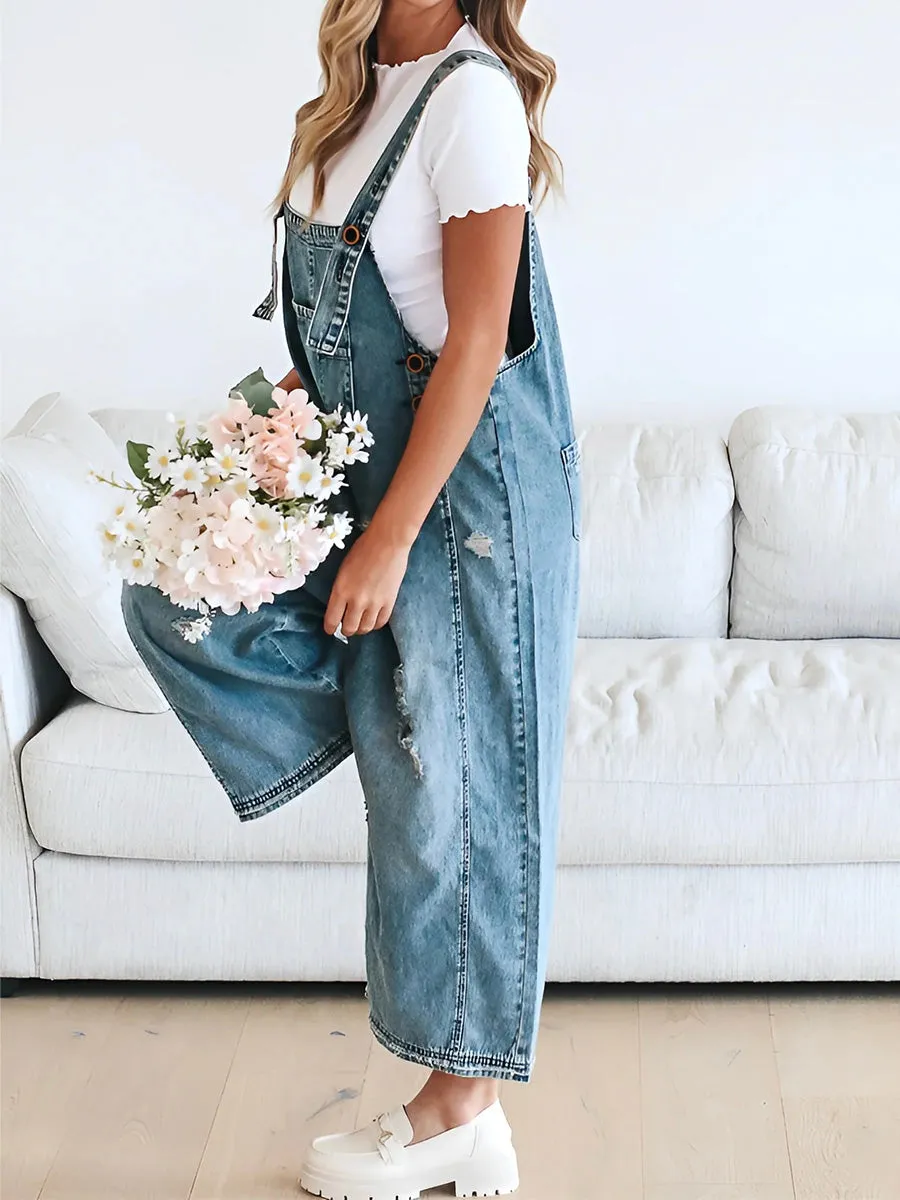 Denim Latzhose | Lässiger Look | Bequeme Passform