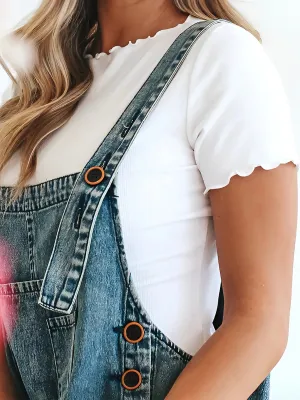 Denim Latzhose | Lässiger Look | Bequeme Passform