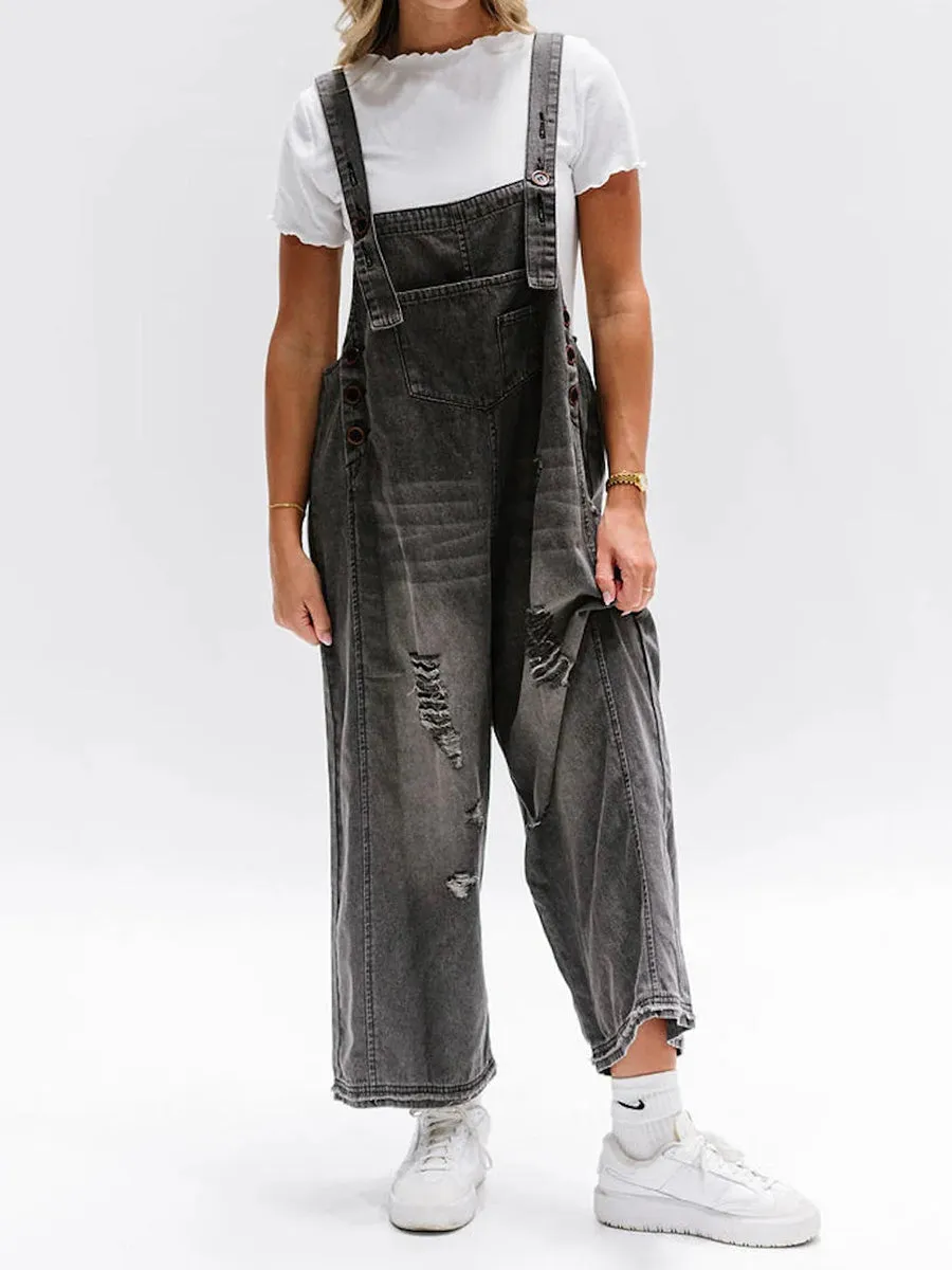 Denim Latzhose | Lässiger Look | Bequeme Passform