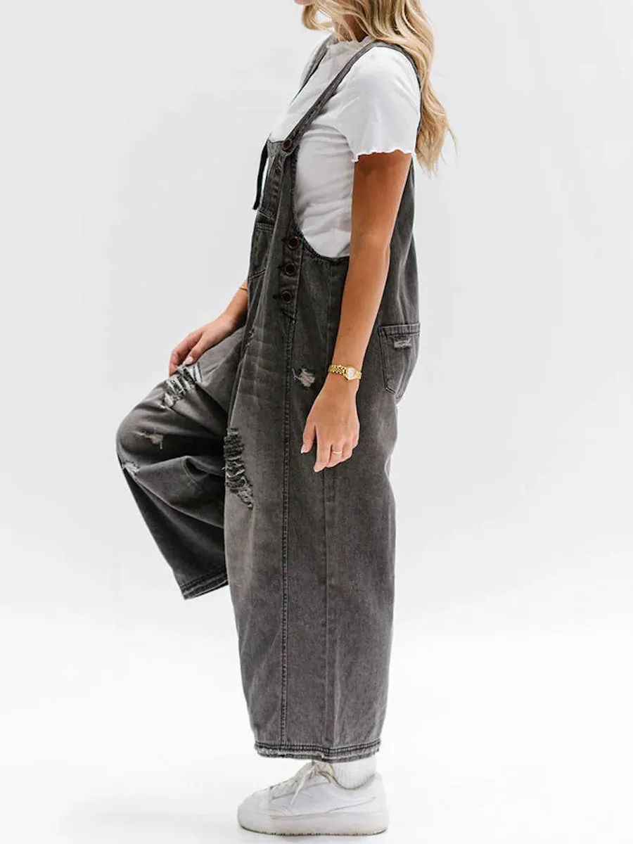 Denim Latzhose | Lässiger Look | Bequeme Passform