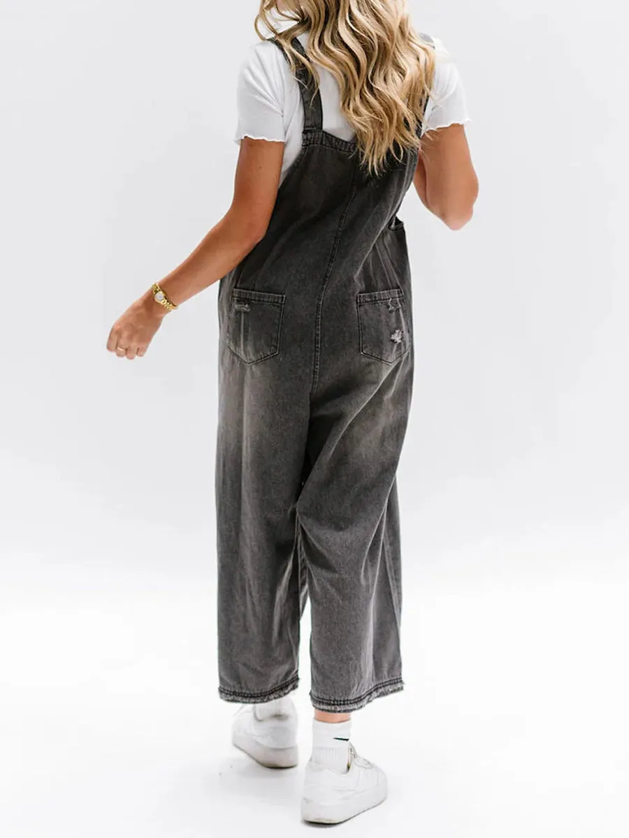 Denim Latzhose | Lässiger Look | Bequeme Passform