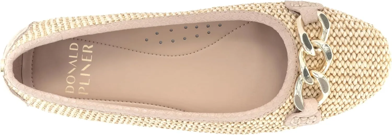 Donald Pliner Women's Raya Ballet, Luxury, Slip-On Shoes, Women’s Flats, Comfortable & Stylish, Casual, Work, Ballet Flats