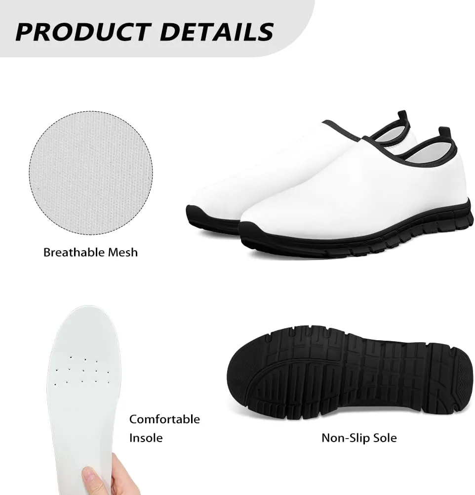 Doojoayie Gothic Womens Casual Shoes Slip in Walking Shoes for Adults as Loafers