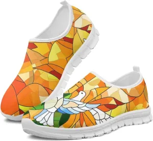Doojoayie Womens Slip On Walking Shoes Comfort Flats Workout Jogging Driving Shoes