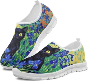 Doojoayie Womens Slip On Walking Shoes Comfort Flats Workout Jogging Driving Shoes