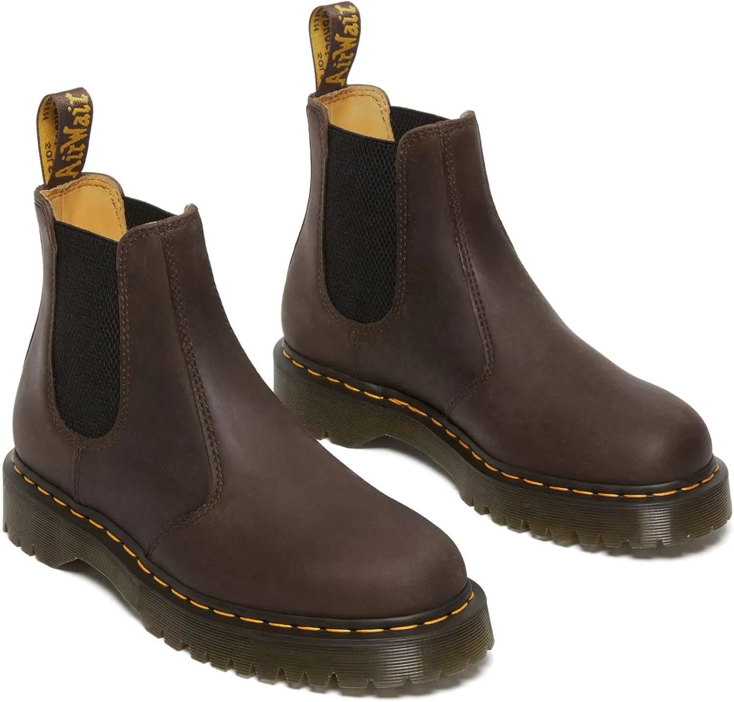 Dr. Martens Unisex 2976 Bex Chelsea Boot, Dark Brown Crazy Horse, 11 US Women