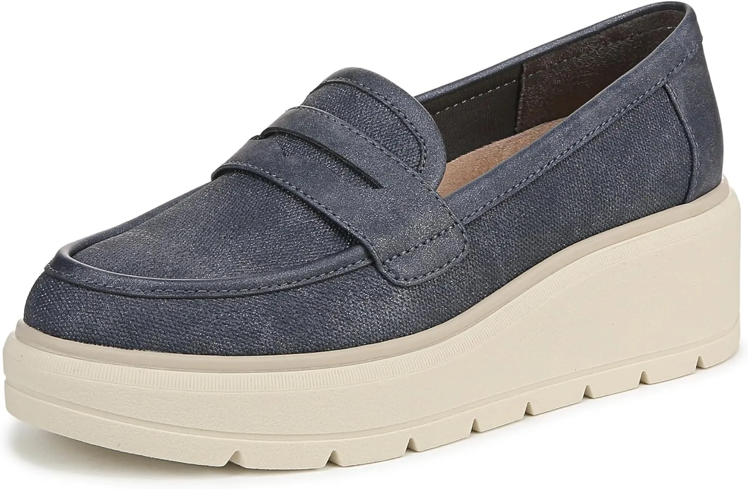 Dr. Scholl's Shoes Women's Nice Day Max Loafer, Blue, 9