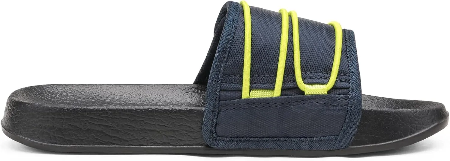 DREAM PAIRS Boys Girls Slides Sandals Hook and Loop Slip On Summer Beach Water Shoes Toddler/Little Kids