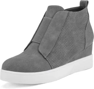 DREAM PAIRS Women’s Platform Wedge Sneakers Ankle Booties