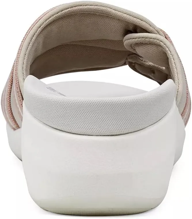 Easy Spirit Womens Wisher 2 Cushioned Footbed Peep-Toe Slide Sandals