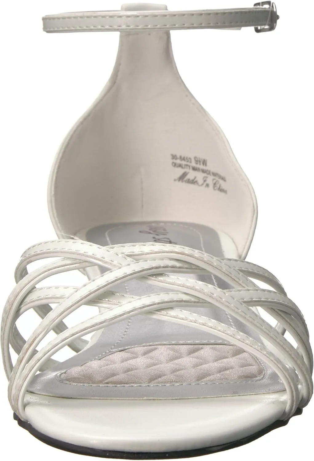 Easy Street Womens Tarrah Faux Leather Crossover Wedge Sandals
