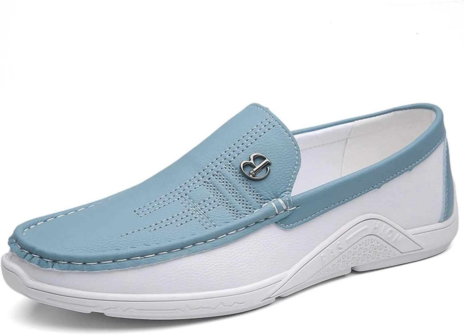 Fashion Men's Trendy Colorblocking Non-Slip Loafers, Comfortable Non-Slip Rubber Sole Casual Durable Walking Shoes,Business Style Shoes