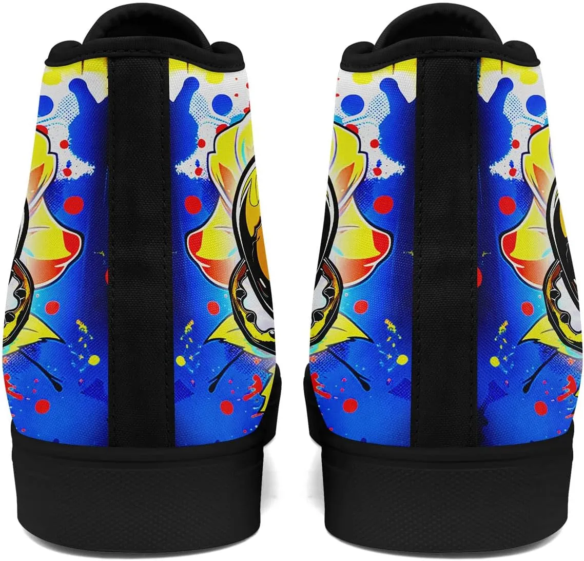 Fashion Skull High-Top Canvas Shoes for Men Women -Unique Vibrant High Top Sneakers Comfortable Casual Shoes
