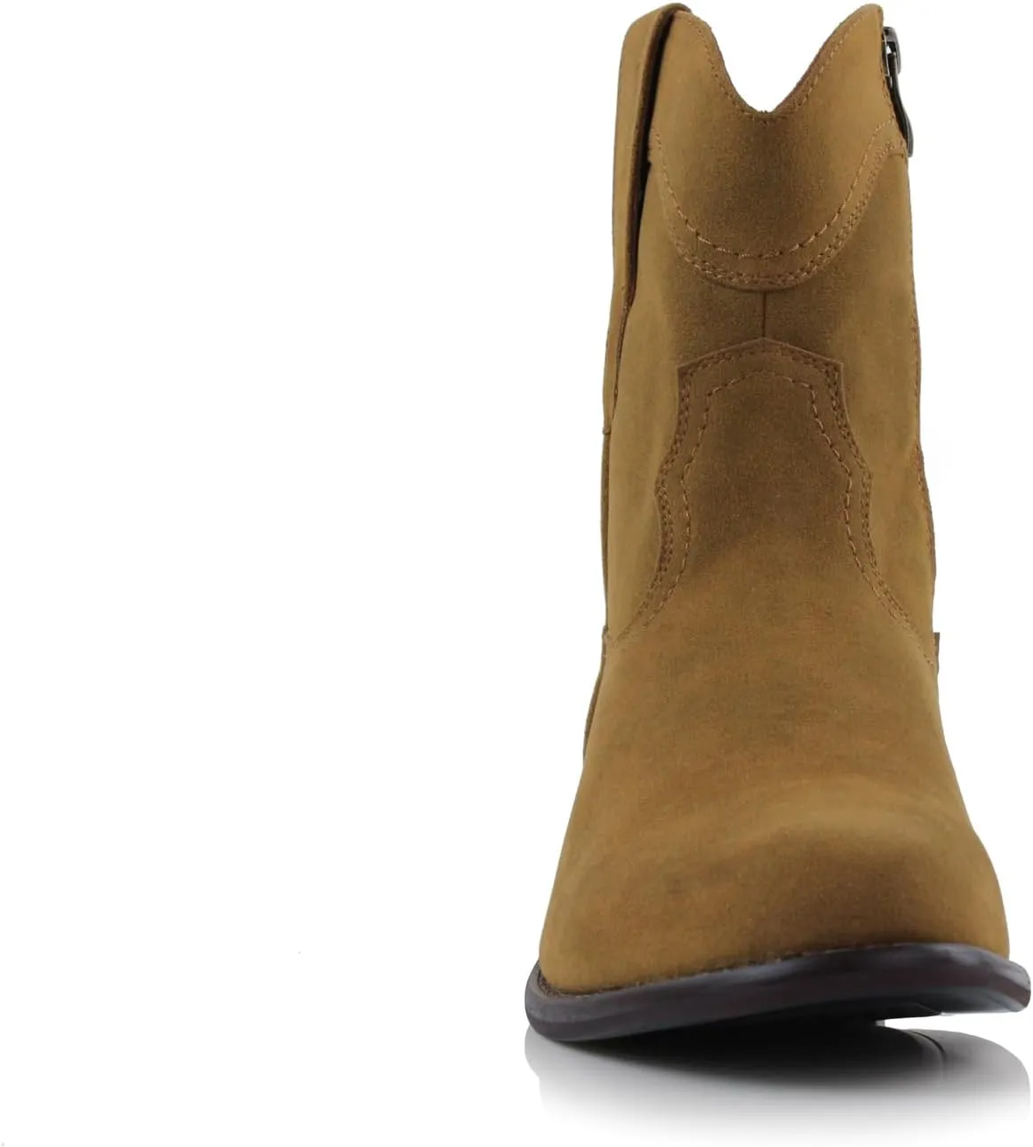 Ferro Aldo Alejandro MFA606326 Mens Memory Foam Casual High Western Buckle Strap Ankle Dress Boots