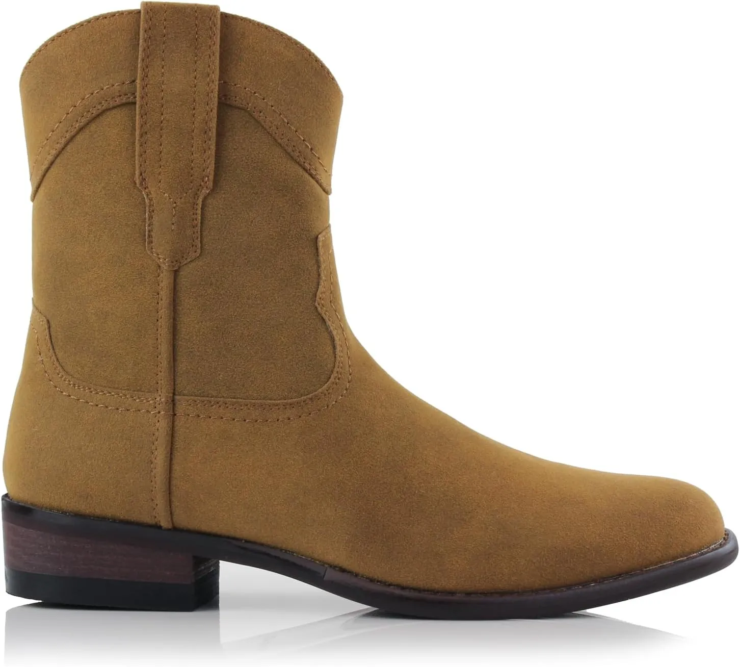 Ferro Aldo Alejandro MFA606326 Mens Memory Foam Casual High Western Buckle Strap Ankle Dress Boots