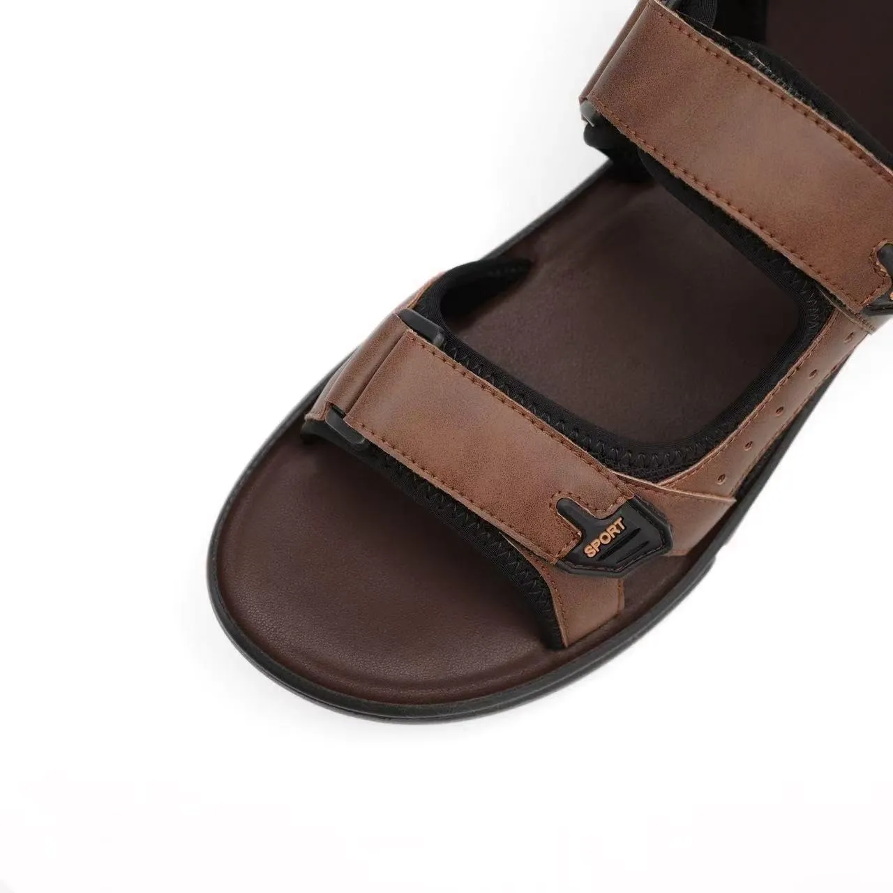 Finishing & Sewing Men's Sport Sandals with Adjustable Straps, Comfort Outdoor Athletic Walking Summer Sandals
