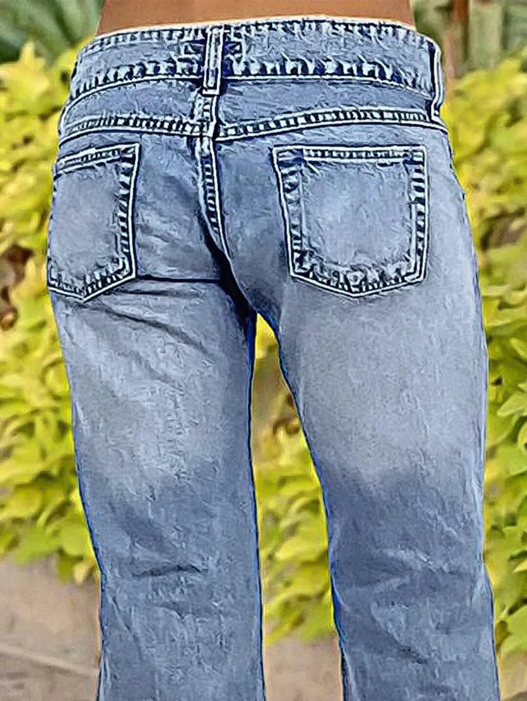 Flamingals Low Rise Flare Jeans for Women Trendy Y2K Button Side Bell Bottom Bootcut Jeans