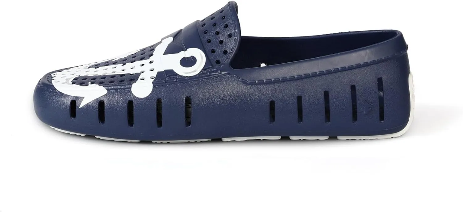 Floafers Men's Country Club Driver Print Boat Shoe