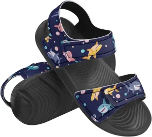 Forchrinse Boys Dragon Sandals Summer Open Toe Hiking Sports Sandal Cool Print PU Leather Beach Water Shoes
