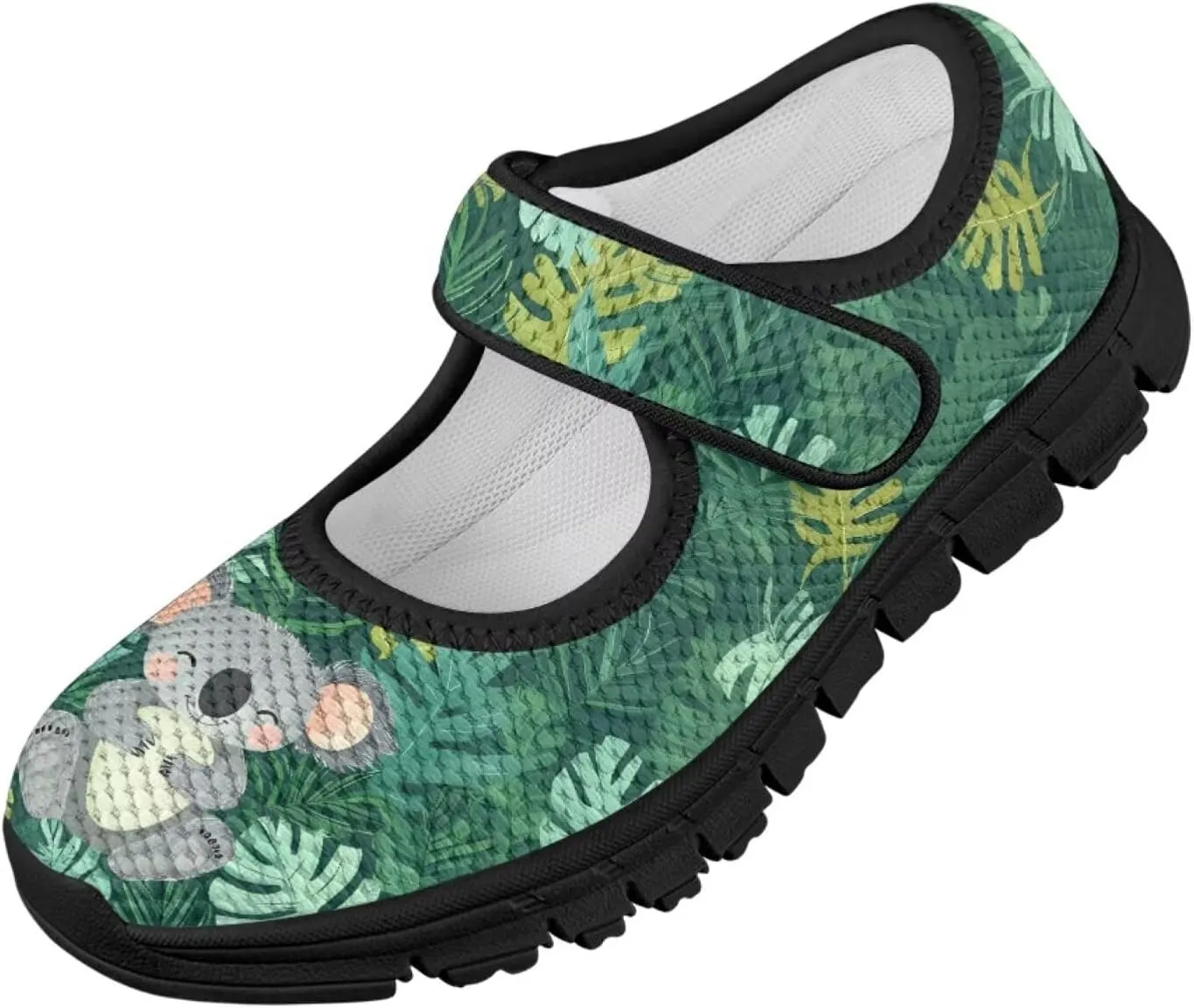 Forchrinse Sunflower Otter Pattern Toddlers Girls Dress Shoes Floral Mary Jane Flats Party School Uniform Shoes Lightweight Flats Sneakers for Kids,Size 11-2.5