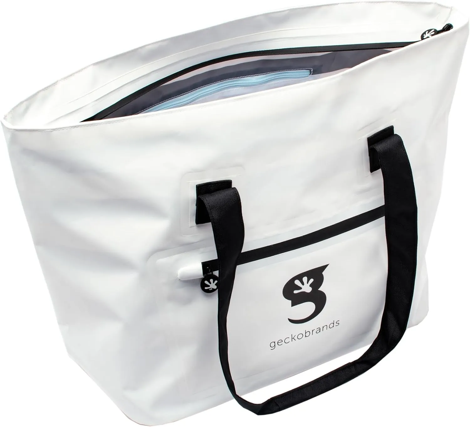 geckobrands Waterproof Escape Beach Tote – Spacious Travel Beach Bag with Hidden Pocket and Long Handles for Easy Carrying