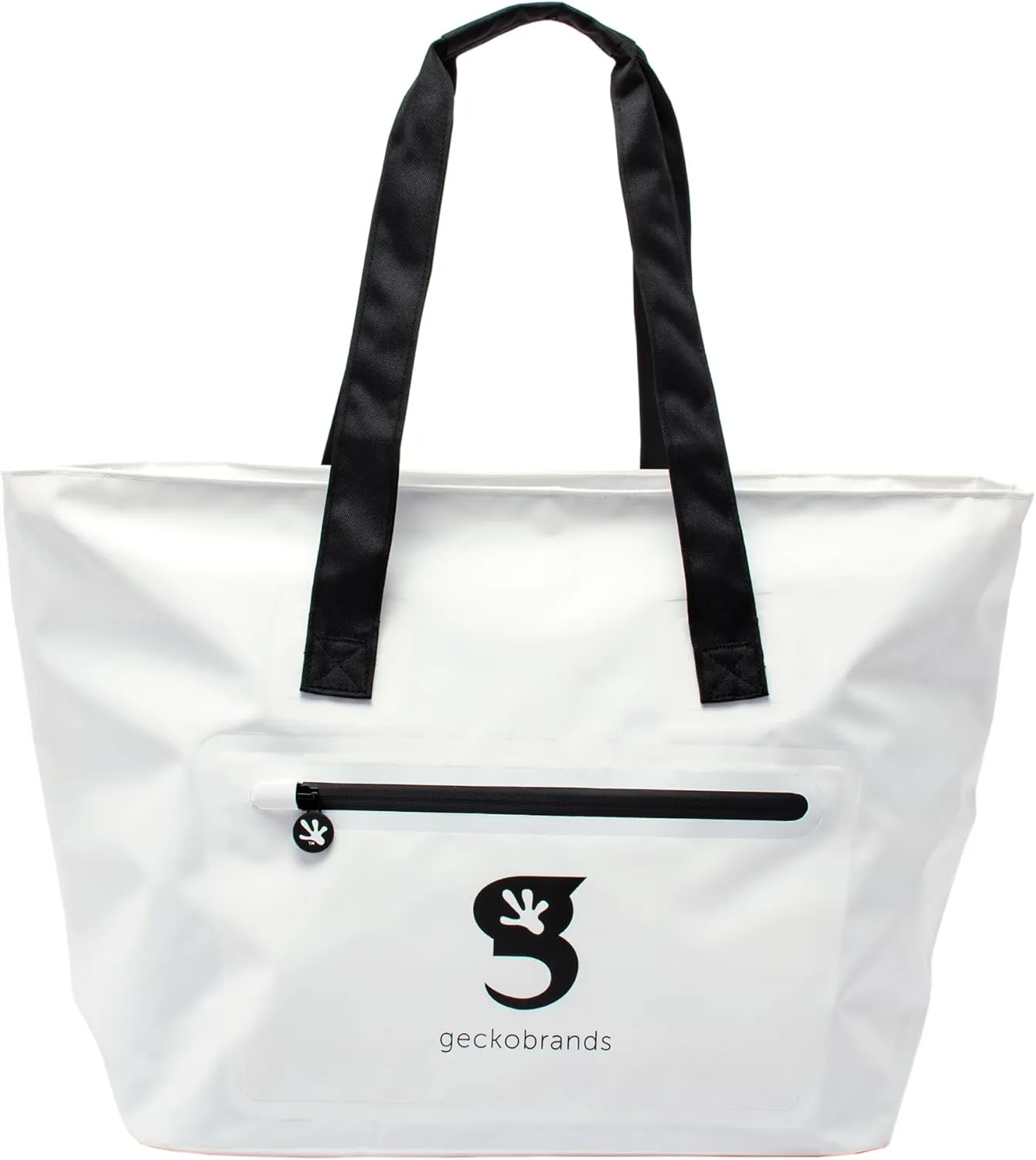 geckobrands Waterproof Escape Beach Tote – Spacious Travel Beach Bag with Hidden Pocket and Long Handles for Easy Carrying