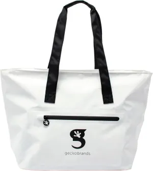 geckobrands Waterproof Escape Beach Tote – Spacious Travel Beach Bag with Hidden Pocket and Long Handles for Easy Carrying