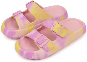 Genuine Pillow Slippers for Women and Men | House Slides Shower Sandals | Extremely Comfy | Cushioned Thick Sole | Cloud Slides | Lightweight Non-Slip Easy to Clean