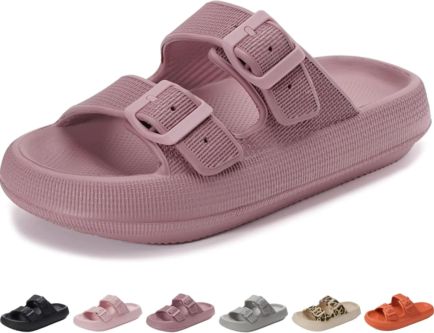 Genuine Pillow Slippers for Women and Men | House Slides Shower Sandals | Extremely Comfy | Cushioned Thick Sole | Cloud Slides | Lightweight Non-Slip Easy to Clean
