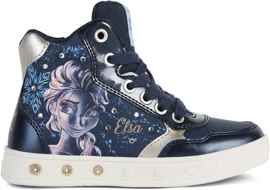 Geox Girl's J Skylin (Toddler/Little Big Kid) Sneakers