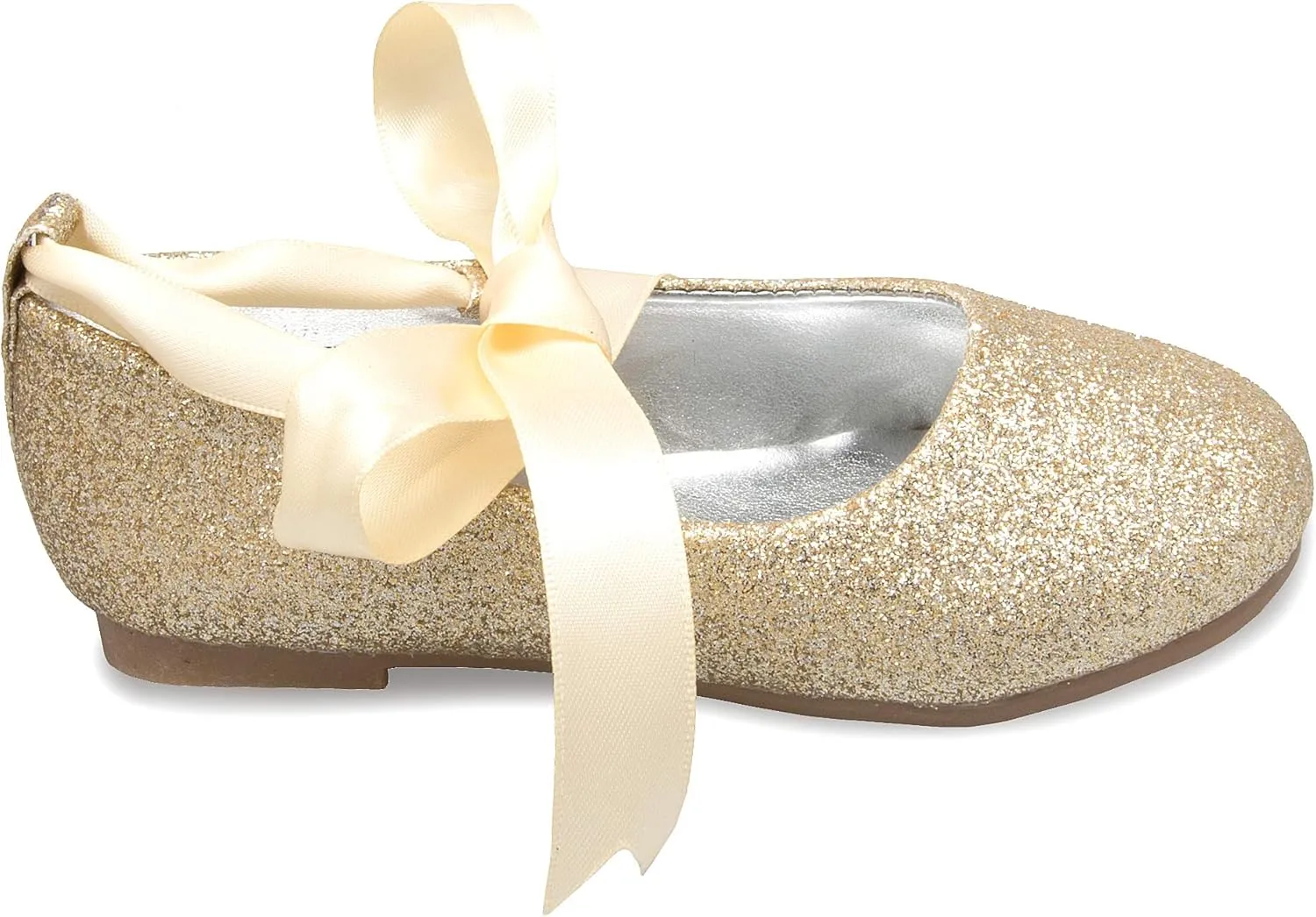 Girls Adorable Ballerina Mary Jane Flats Ribbon Tie Shoes