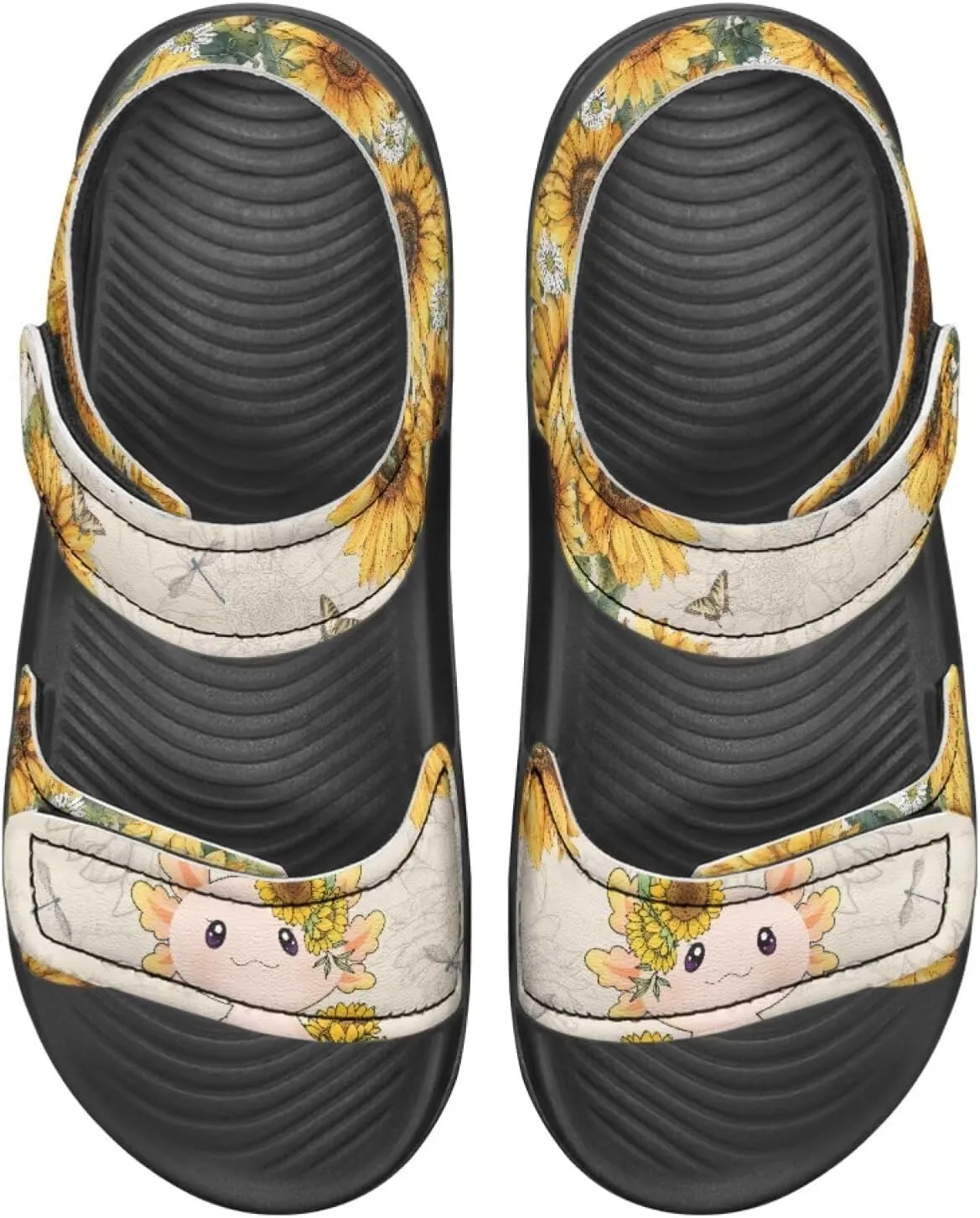 Girls Axolotl Sandals Summer Sport Athletic Sandals Leather Beach Water Shoes for Toddler/Little Kid/Big Kid