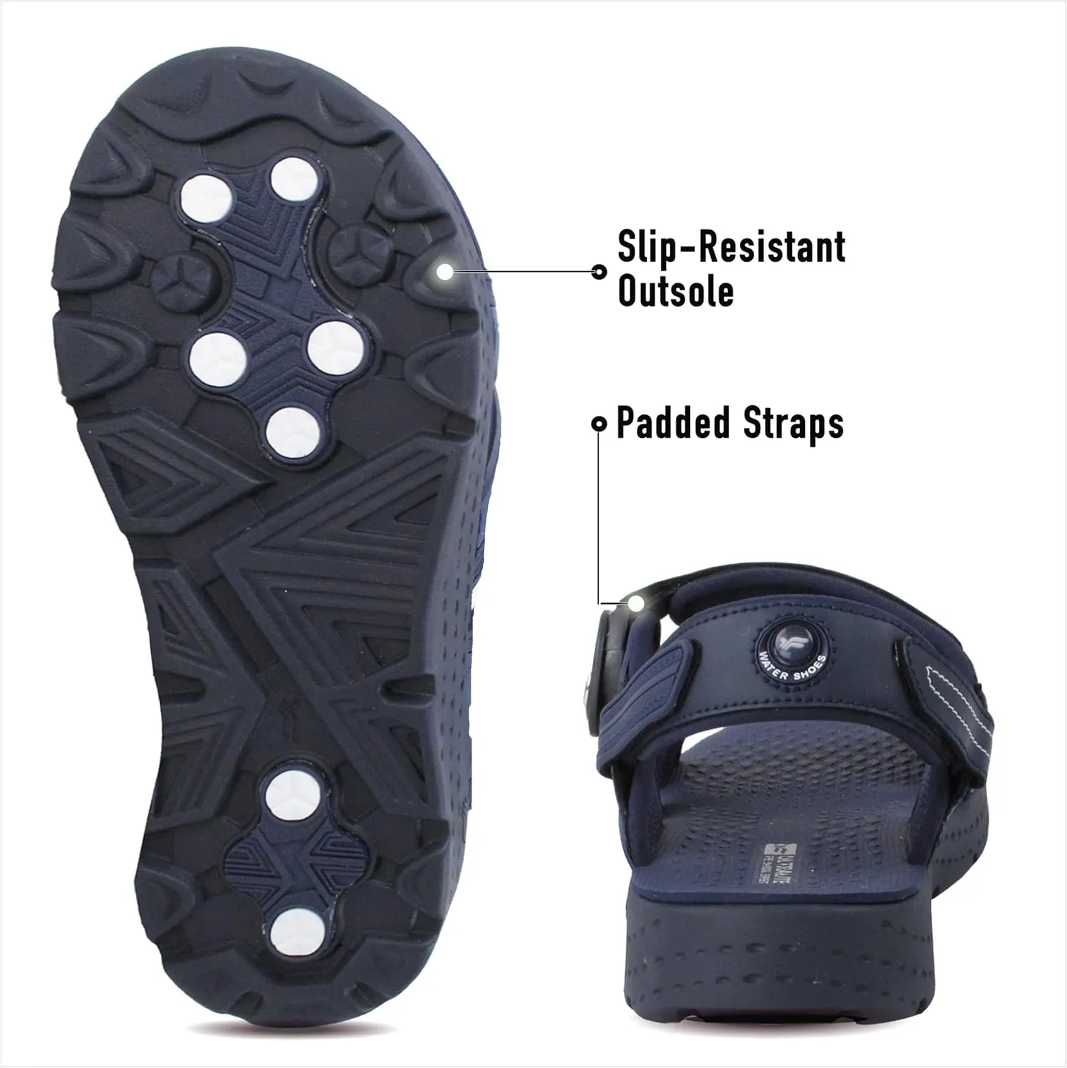 Gold Pigeon Shoes EVA Anti-Fatigue Thick Cushion Sandals Easy SNAP LOCK Closure