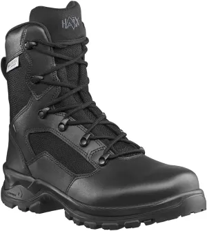 HAIX Trooper GTX High Side Zip Waterproof Law Enforcement Leather Duty Boots with Antislip Outersole and Cushioned Insole