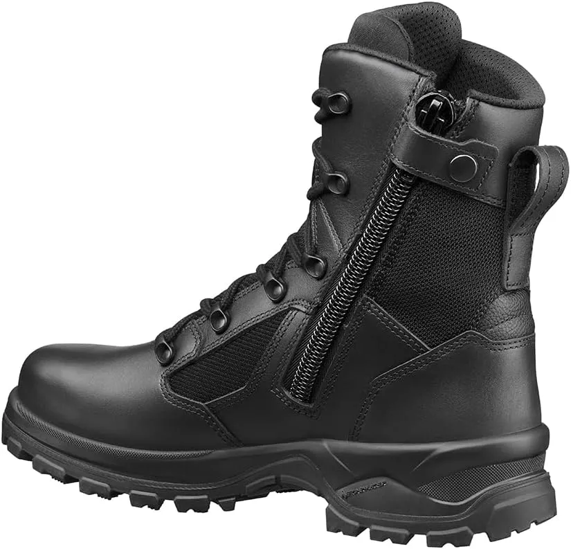 HAIX Trooper GTX High Side Zip Waterproof Law Enforcement Leather Duty Boots with Antislip Outersole and Cushioned Insole