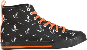 Halloween Adult Michael Myers High Top Shoes | Michael Myers Horror Movie Lace Up Sneakers With All Over Print