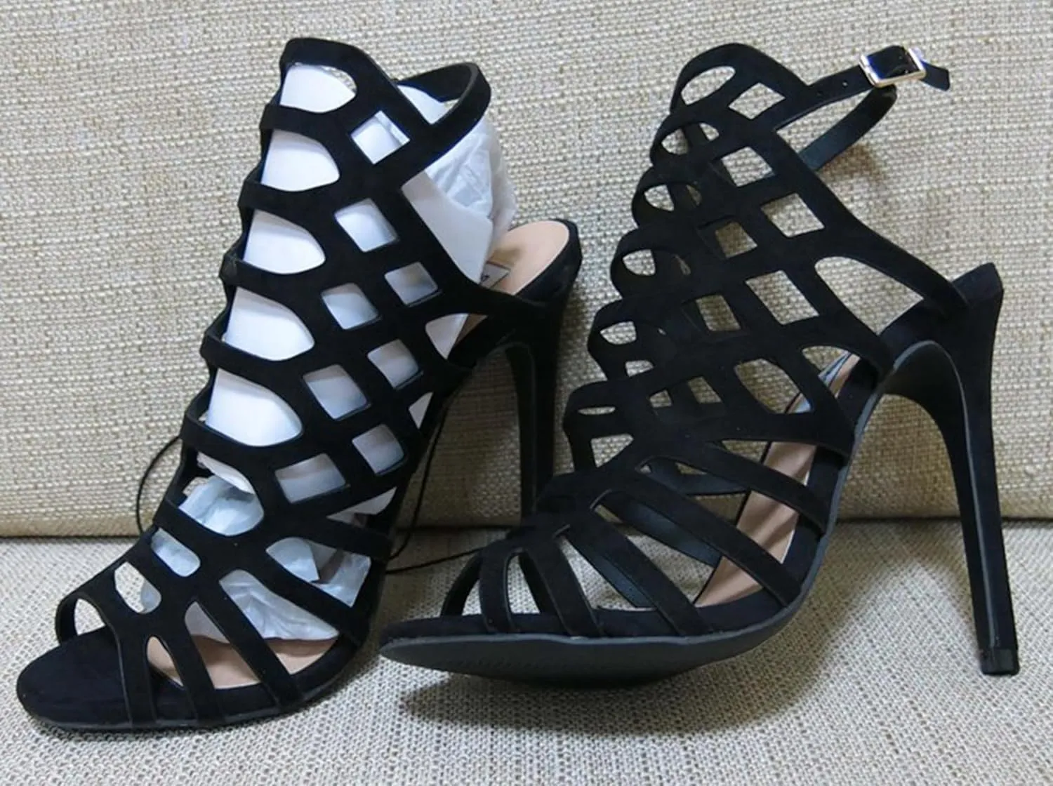 Hanfike Sexy Slingback High Heels Open Toe Evening Prom Formal Party Dressy Sandals