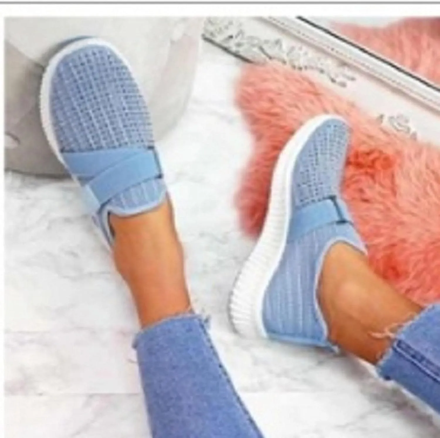 Hbeylia Walking Shoes For Women Fashion Casual Beads Platform Memory Foam Athletic Running Hiking Sports Shoes Lightweight Breathable Tennis Trainers For Skateboard Skiing Work Nurse