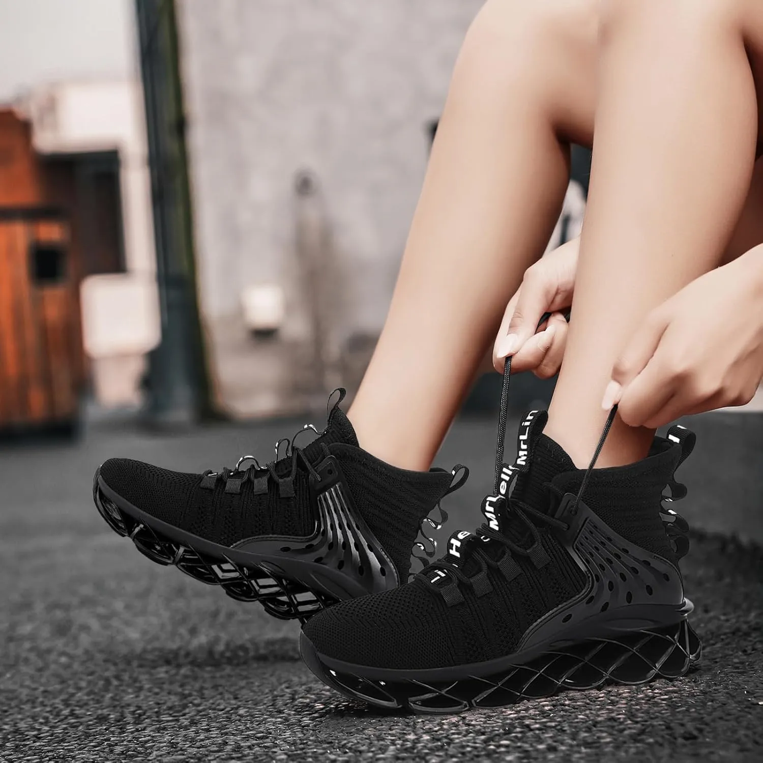 Hello MrLin Shoes for Women Slip on Walking Running Shoes Blade Tennis Fashion Sneakers Comfort Non Slip Athletic Trainer