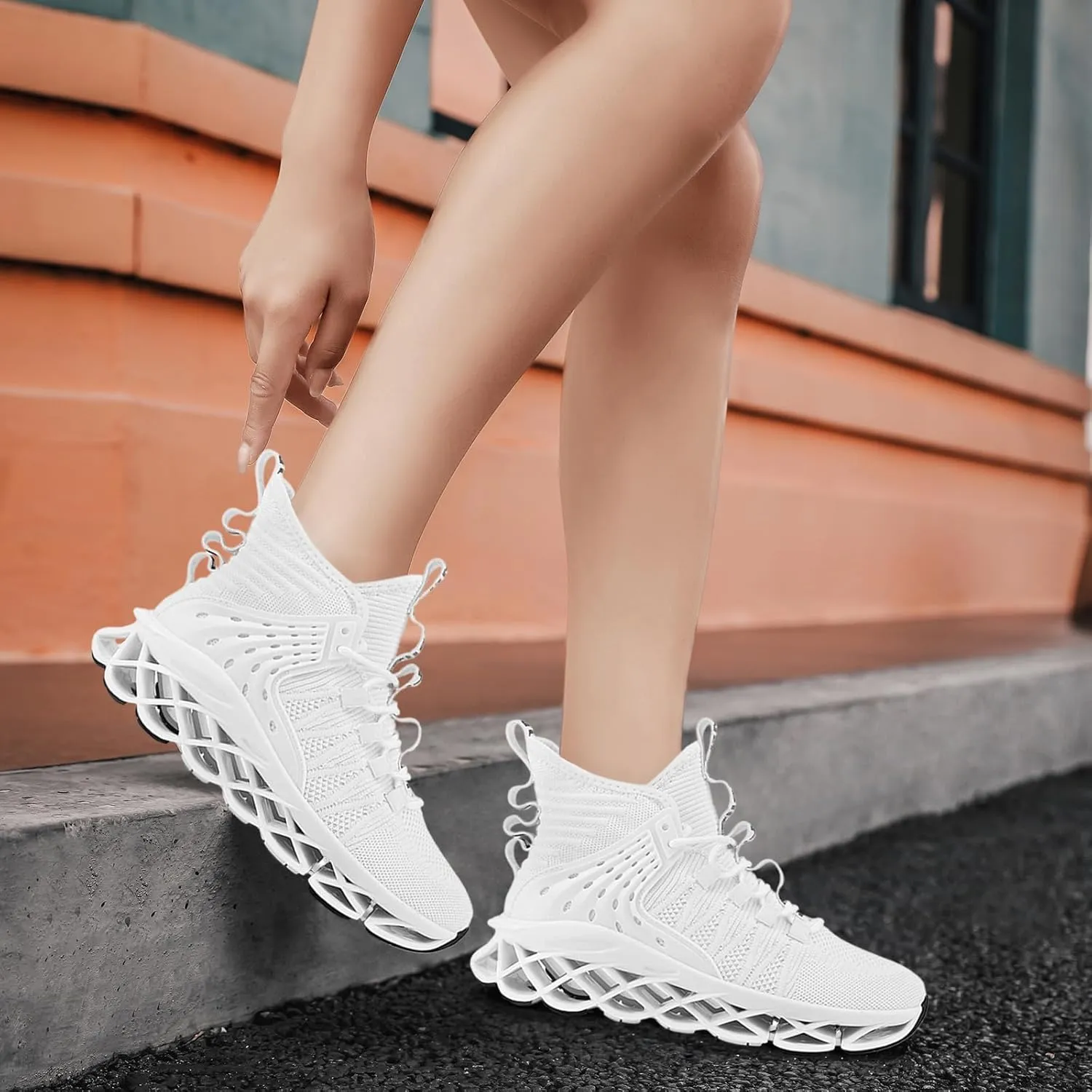 Hello MrLin Shoes for Women Slip on Walking Running Shoes Blade Tennis Fashion Sneakers Comfort Non Slip Athletic Trainer
