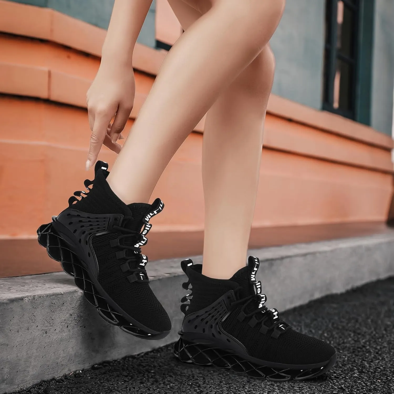 Hello MrLin Shoes for Women Slip on Walking Running Shoes Blade Tennis Fashion Sneakers Comfort Non Slip Athletic Trainer