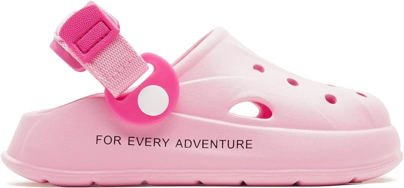 HEVA Boys Girls Garden Clogs Lightweight Beach Sandals Breathable Slip On Water Shoes for Toddler/Little Kids