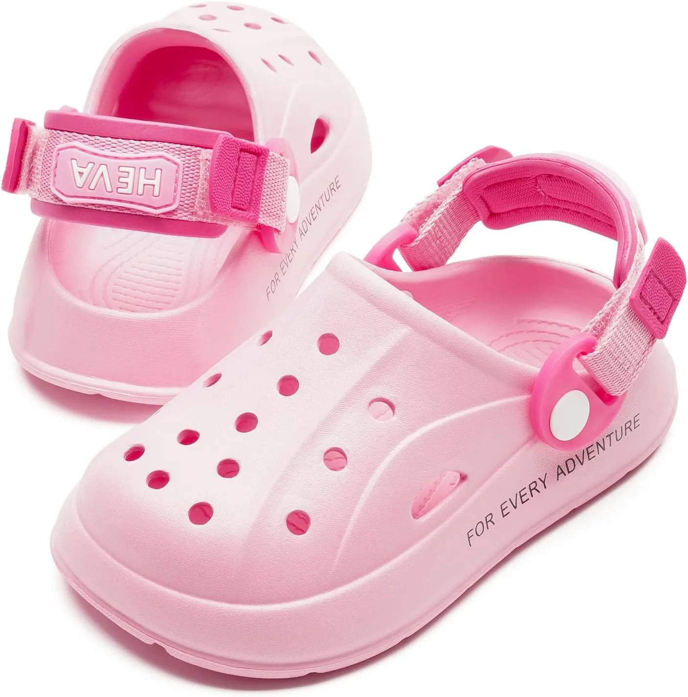 HEVA Boys Girls Garden Clogs Lightweight Beach Sandals Breathable Slip On Water Shoes for Toddler/Little Kids
