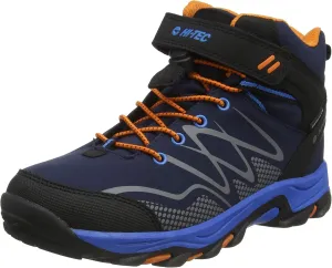 HI-TEC Blackout Mid Boots Navy/Orange/Lake Blue UK 4 Navy/Orange/Lake Blue