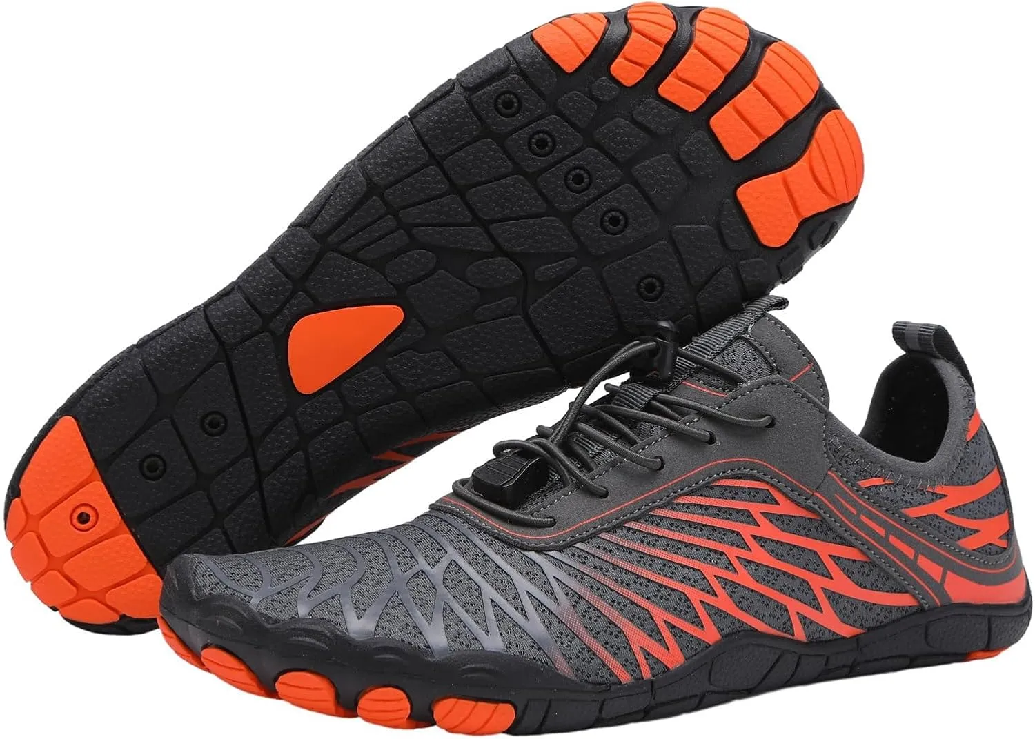 Hike Barefoot Footwear Women Men Pro Barefoot Shoes Fashion Lightweight Mesh Flat Sneakers Comfortable Low Top Non Slip Gym Shoes with Tie Up
